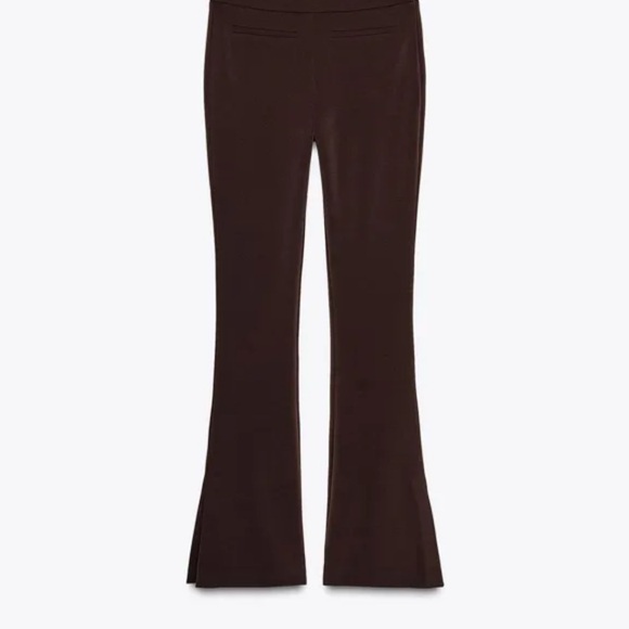 Zara Chocolate Flare Pants - Picture 3 of 6